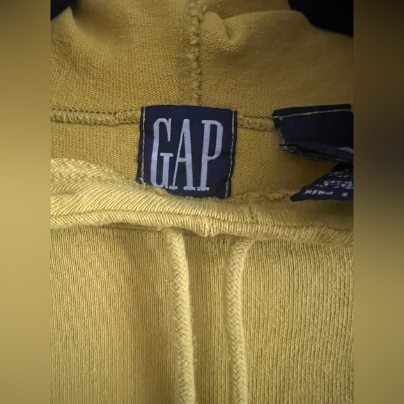💛👚👕GAP Mustard Yellow Gold Pullover Hoodie Sweatshirt NEW - Picture 4 of 4